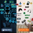 thumbnail image 6 of Gamer Wall Decals Stickers Glow in The Dark Wall Decals for Boys Girls Bedoom Playroom Wall Decor(Sky Blue), 6 of 7