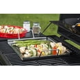 thumbnail image 3 of TableCraft BBQ2013 BBQ Rectangular Dual Surface Grilling Tray with Handles Stainless Steel, Silver, 18.75", 3 of 3