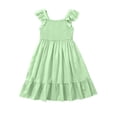 thumbnail image 3 of Tigivemen Flower Girls Dresses Floral Boho Sleeveless Sundresss Toddler Girl Wedding Guest Dress Size 2-3 Y, 3 of 6
