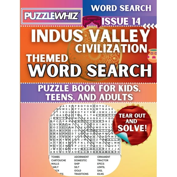 Themed Word Search Puzzles Indus Valley Civilization - Themed Word Search - Fun & Educational Puzzles for Kids, Teens, and Adults (Large Print Edit, Book 2, (Paperback)