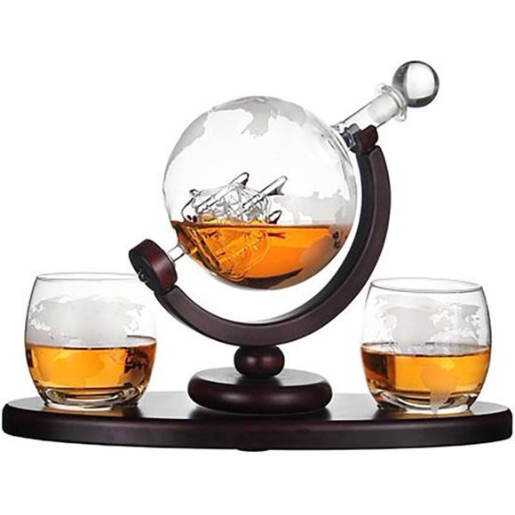 Glass Globe Decanter Ship