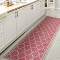 thumbnail image 3 of JONATHAN Y SANTA MONICA 2 x 10 Runner Rug, Trebol Moroccan Trellis Textured Weave - Fuchsia/Light Gray, SMB109H-210, 3 of 8