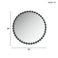 thumbnail image 2 of Gracie Mills Carolina Metal Beaded Round Wall Mirror - GRACE-8754, 2 of 3