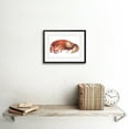 thumbnail image 2 of Fox Sleeping Watercolour Art Print Framed Poster Wall Decor 9x7 inch, 2 of 5