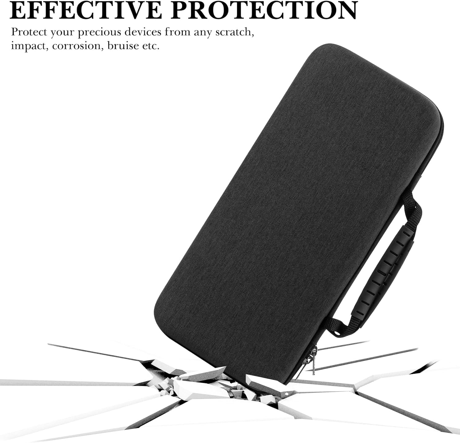Hard Travel Case for 75% Keyboard, Computer 84 Key Wireless Keyboard Carrying Case Protective Storage Box Bag, Compatible with Keychron K2, Logitech POP Keys Mechanical, Wireless Keyboard