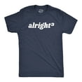 thumbnail image 1 of Mens Alright Cubed T Shirt Funny Nerdy Math Joke Tee for Guys (Heather Navy - ALRIGHT) - 5XL, 1 of 3