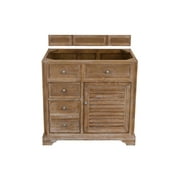 James Martin Vanities 238-104-551 Savannah 36" Single Free Standing Wood Vanity Cabinet