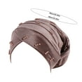 thumbnail image 3 of iHPH7 Head Covers for Chemo Patients Head Scarf for Women's Hair Head Wrap Scarf African Turbans for Women Cancer Headwear for Women, Coffee One Size, 3 of 3