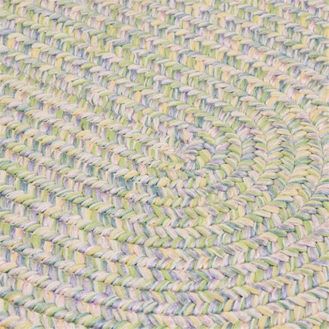 Colonial Mills Tapis KC27R120X120 10 x 10 Pi. Coups de Pied Cove Ovale Rond Tressé Pastel