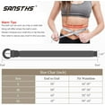 thumbnail image 7 of Women Braided Rattan Wide Belt Woven Waist Belt With Half-Circle Buckle for Summer Dress Jeans Pants, 7 of 7