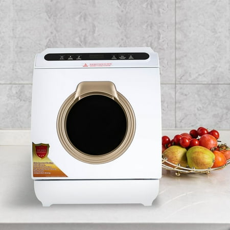 Denest Portable Countertop Dishwasher Air Drying 5 Programs w/ 7L Water Tank Deep Cleaning