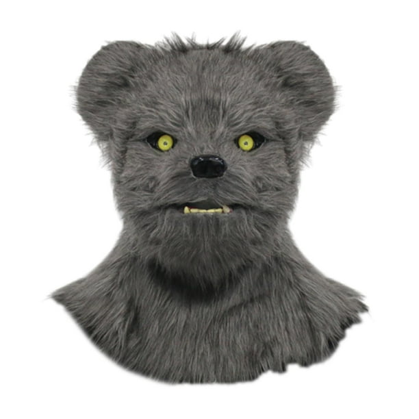 Máscara De Animal Máscara Creativa De Halloween Para Actuación En El Escenario Juego De Rol Carnaval Oso Gris
