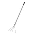 thumbnail image 1 of JIEMUCES Handheld Weeding Rake Stainless Steel Hand Rake with 5 Teeth Heavy Duty Gardening Rake for Cultivating Loosening Soil Spreading Mulch, 1 of 8