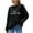 Black, variant on Aboser Yes,I'm Still Cold Me 24:7 Women's Sweaters Cozy Ribbed Knit Sweater Plus Size Long Sleeve Pullover Going Out Tops Loose Round Neck Knitwear