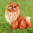 thumbnail image 1 of Dog Figurine Decor,High Simulation Resin Garden Garden Decor Figurine Decor Breakthrough Technology, 1 of 8