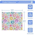 thumbnail image 3 of Coolnut Donuts Cartoon Watercolor Washcloths, 2 PCS 12 X 12 Inches Cotton Wash Cloths, Highly Absorbent and Soft Face Towels for Bathroom,Gym,Hotel and Spa, 3 of 7