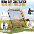 thumbnail image 2 of Zealfeel 4 x 4.5 ft Baseball Rebounder Net: 5-Angle Steel Frame Pitch Back with UV-Resistant Netting & 2 Strike Zones. Includes Durable Carry Bag, 2 of 6