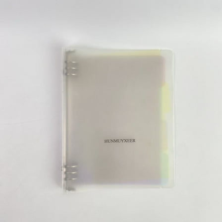 HUNMUYXEER Ofice binders, 1.5 Inch Binder Organizer, Large Clear View Binder D Ring, 1 Pack, Transparency