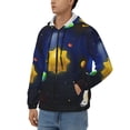 thumbnail image 3 of Honeii Solar System Print Hoodies for Men, Pullover & Full Zip, Breathable Zip up Hoodie, Sweatshirt-XX-Large, 3 of 5