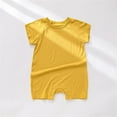 thumbnail image 2 of XDZJLR Baby Pajamas Rompers Bodysuit Jumpsuit Playsuit Jumpsuit Clothes Onesie Yellow 6-12 Months, 2 of 7