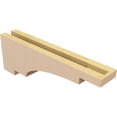 thumbnail image 5 of 3"W x 18"D x 6"H Thin Mediterranean Rough Cedar Woodgrain TimberThane Corbel, Primed Tan, 5 of 6