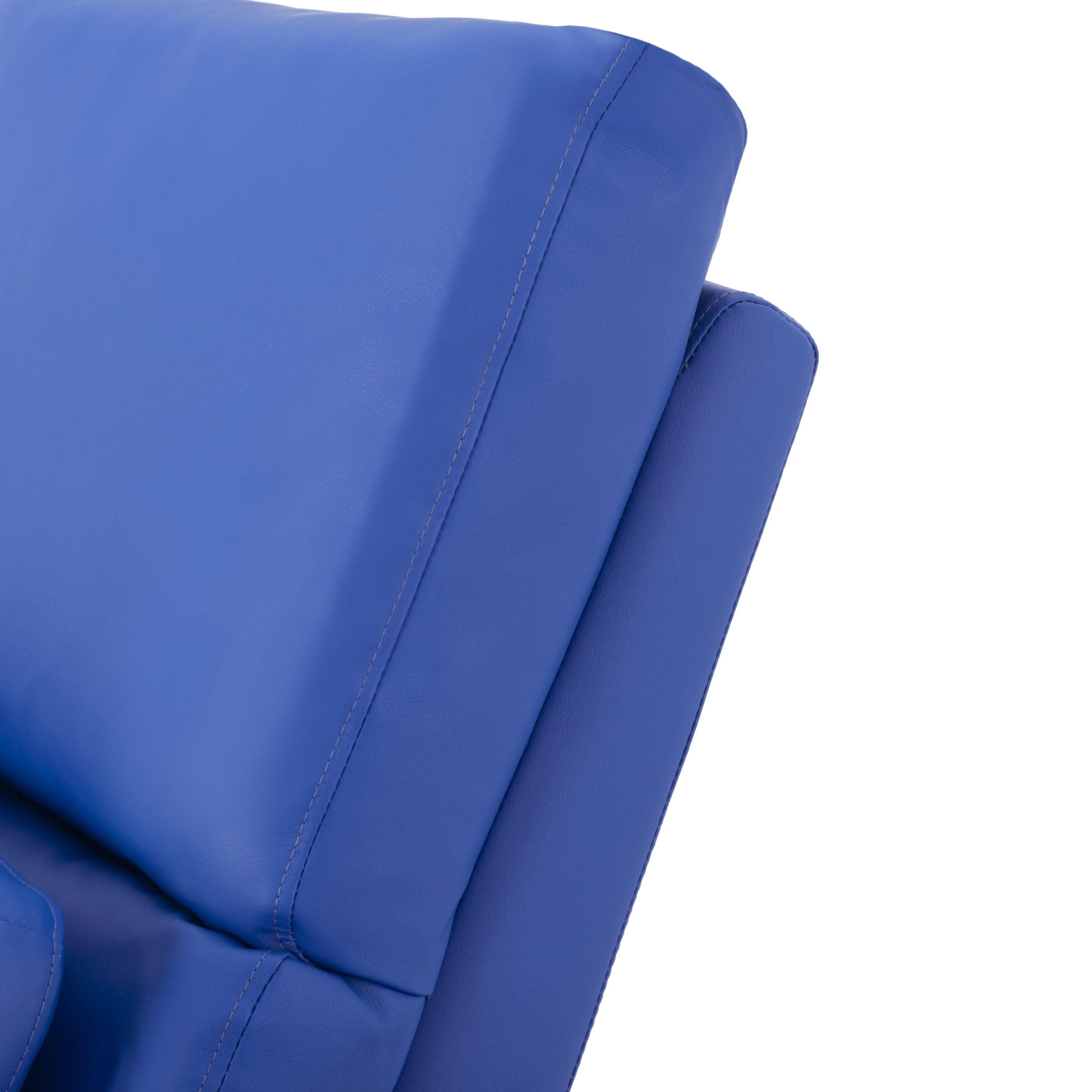 Gewnee 29.13"Power Rocking Recliner Chair,360°Swivel Recliner Chair with USB & Type-C Ports,Adjustable Reclining Positions,PU Swivel Recliner for Living Room,Office,Bedroom.Blue