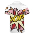 thumbnail image 5 of POP Comic Book Pop Art Flash Cool Graphic Men Zipper T-shirt Summer Casual Short Sleeve T-shirt Top, 5 of 7