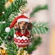 thumbnail image 3 of Decoraciones de Navidad para el Hogar Nuevo Producto Fronterizo Coche de Perro de Navidad Colgando Decoración de Navidad Coche de Acrílico Colgando Casa Coche Colgando Decoraciones de Navidad, 3 of 6