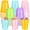 pink, light green, light blue, light purple, yellow, variant on Kochorie 50 pack 12 oz disposable plastic drinking cups, pastel rainbow bulk party cups for Easter wedding birthday graduation picnic events