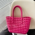 thumbnail image 3 of Kukuzhu Woven Jelly Bag, Rubber Tote Bag Waterproof Travel Bags for Women Washable Totes Handbag for Sports Beach Pool, 3 of 7