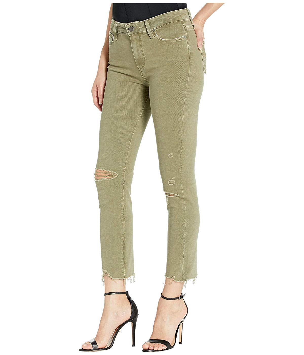 Paige Hoxton Slim Crop w/ Raw Hem in 