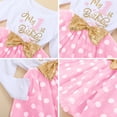 thumbnail image 5 of FYMNSI Baby Girl It's My 1st First Birthday Party Dress Cake Smash Outfit Long Sleeve Princess Polka Dots Tulle Bowknot Dress One Year Old Party Clothes Photo Props 1 Year Pink, 5 of 7