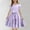 Purple, variant on BRGZLK Summer Girls Dresses, Trendy Solid Flying Sleeve A-Line with Belted Pockets Casual Party Dress for Kids Black 14-15 Years