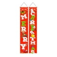 thumbnail image 2 of D-GROEE 1 Pair Nutcracker Christmas Porch Banner Decorations, Christmas Porch Sign Xman Hanging Banner for Wall Front Outside Door Indoor Yard Home Holiday Party Porch Garden Decor, 2 of 8