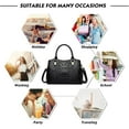 thumbnail image 7 of Women Satchel Handbags and Purse Designer Embossed Crocodile Pattern Leather Top Handle Totes Shoulder Bags for Ladies, 7 of 7