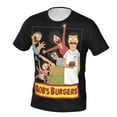 thumbnail image 6 of Men Women Bob's Burgers Shirts Short Sleeve Cosplay Adults Anime T-Shirts Crew Neck 3D Printed Tee Tops, 6 of 8