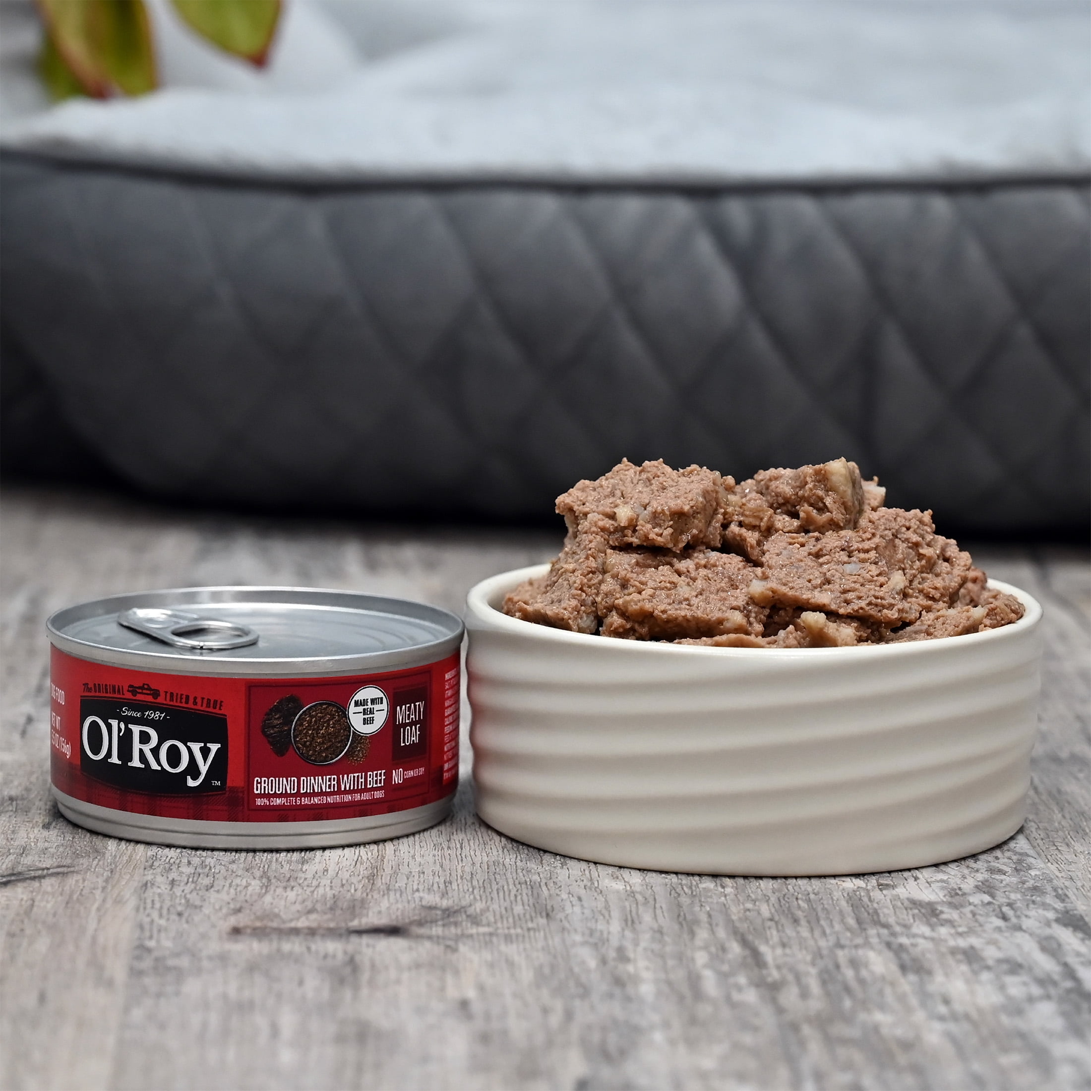 (3 pack) Ol' Roy Savory Loaf with Beef Wet Dog Food, 5.5 oz Can