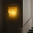 thumbnail image 5 of Modern Indoor Shells Wall Sconce Creative Silver Wall lamp Dimmable Round Wall Lighting Fixture for Bedroom,Living Room Girls Room 9.45" x 9.84", 5 of 16