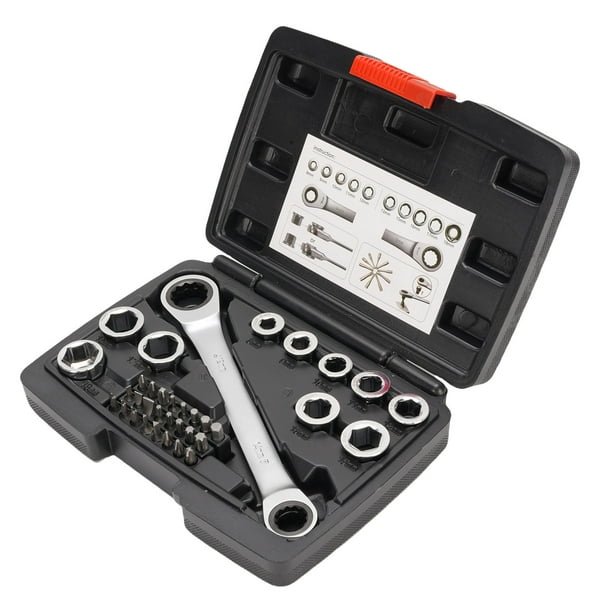 Juego De Llaves De Trinquete De 72 Dientes, Acero Cr V Métrico De Alta Resistencia, Juego Completo De Llaves De Tubo De 14-19 Mm Para Uso Industrial