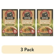 (3 pack) Kodiak Protein-Packed Apple Cinnamon Instant Oatmeal Packets, 1.76 oz (6 Count)