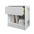thumbnail image 5 of CraftPorch  Simple Clean-Lines One Drawer Nightstand White, 5 of 5