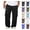 22# Black, variant on Men's Baggy Sweatpants Heavyweight Fleece Cargo Pants Wide Leg Loose Fit Casual Joggers Sweat Pants for Men with Pockets Black L