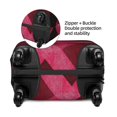 thumbnail image 5 of Multi-Size Suitcase Protective Cover Full Range Double Stitching Invisible Zipper For Travel Business Argyle Plaid Magenta_1 X-Large, 5 of 8