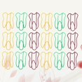 thumbnail image 3 of 50Pcs Colorful Tooth Shaped Clips Paper Clips Creative Note Clips Paper Pin Clip for Party Gift Office Hand Account (Random Color), 3 of 3