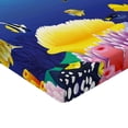 thumbnail image 2 of Ambesonne Ocean Fitted Sheet, Deep Sealife Fish Moss, Queen Size, Multicolor, 2 of 3