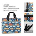 thumbnail image 4 of FORMRS 16" Laptop Bag Carrying Sleeve Case with Handle Travel Shoulder Briefcase, Blue Cute Train Pattern, 4 of 8