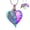 Colorful, variant on Cremation Heart Urn Necklace Ashes Jewelry for Women Men Keepsake Pendant Memorial Locket Ash Holder Angel Wing with Charm Heart for Loved Ones
