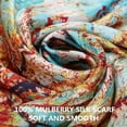 thumbnail image 4 of Women Silk Scarf - 100% Mulberry Silk Long Satin Scarves Fashion lightweight Scarf for Women Silk Long Mulberry Scarf, 4 of 5