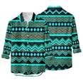 thumbnail image 2 of Tops de Otoño Para Hombre Botones Casuales Playa Camisa de Manga Corta Con Estampado Sin Posicionamiento Blusa Odeerbi ODB179820, 2 of 5