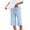 Light Blue, variant on Womens Casual Shorts Plus Size New Loose Shorts for Women Wide Leg Linen Knee Length Summer Casual Long Shorts High Waisted Short with Pockets Khaki L